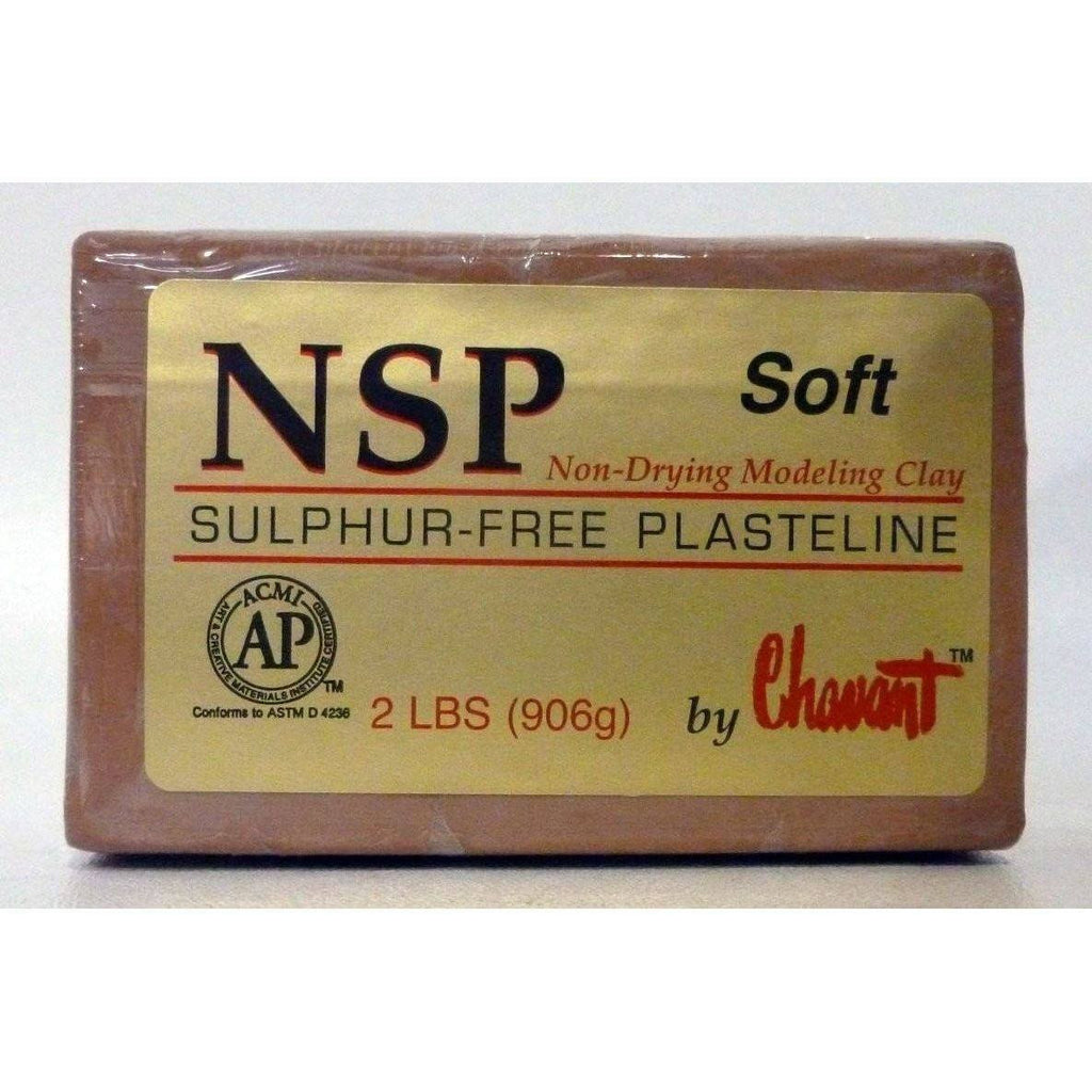 Clay - Chavant NSP - Non Sulfur Based Fine Sculpting Clay - Green Or Brown