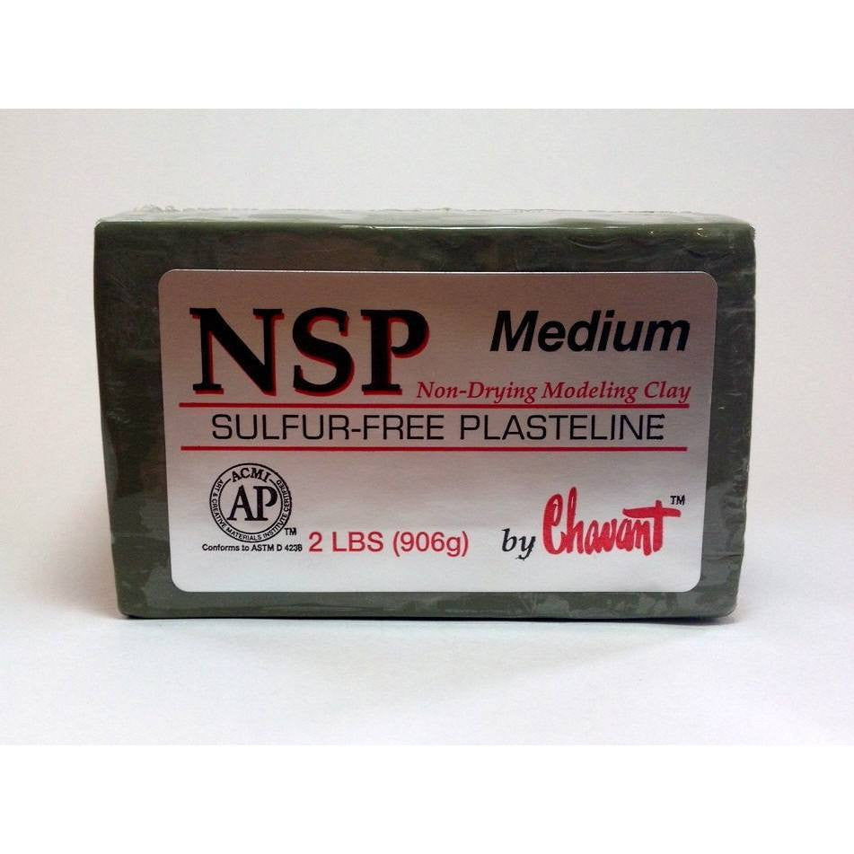 Clay - Chavant NSP - Non Sulfur Based Fine Sculpting Clay - Green Or Brown