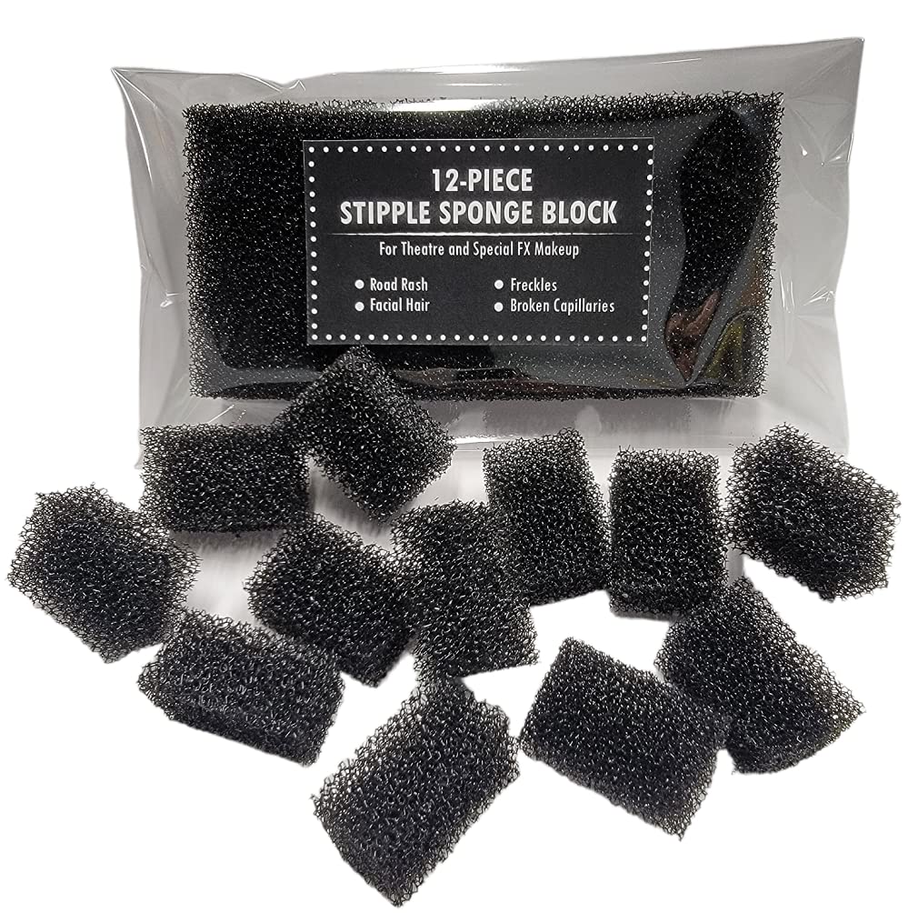 Small Pore Stipple Sponge 12 Piece Block - Stage and Screen FX