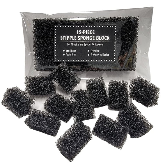 Small Pore Stipple Sponge 12 Piece Block