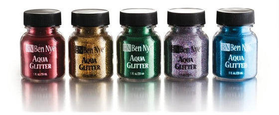 Aqua Glitter Brushable Glitter- Ben Nye - Stage and Screen FX