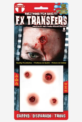"Capped" Bullet Holes - Tinsley Transfers