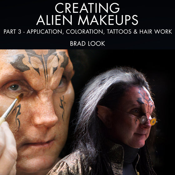 Creating Alien Makeups Part 3: Application, Coloration, Tattoos & Hair Work