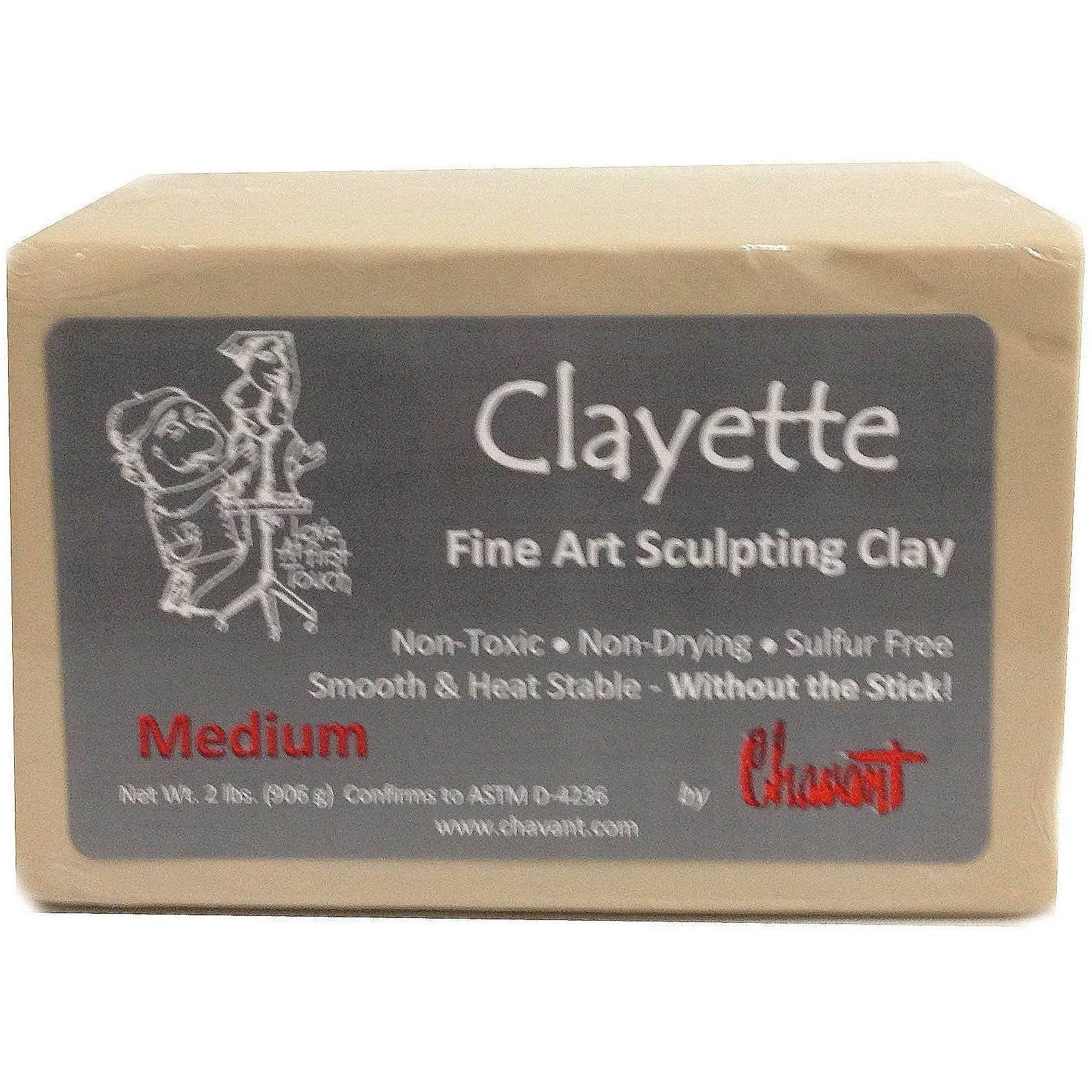 Chavant Professional Plasteline Non-Drying Modelling Clay Sulfur