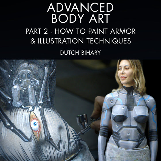 Advanced Body Art Part 2: How To Paint Armor & Illustration Techniques