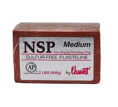 Chavant NSP - Non Sulfur Based Fine Sculpting Clay - Green or Brown