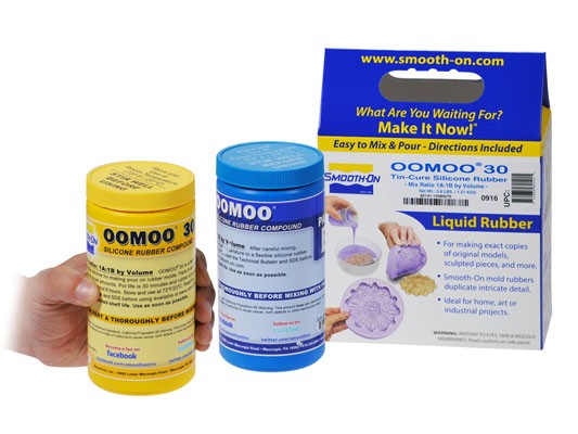 Smooth-On OOMOO 30 Silicone Rubber Compound Mix, Shore 30A Hardness - Pint