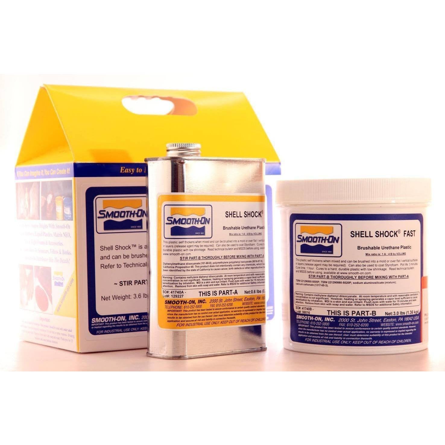 Shell Shock Clean Smooth-On Shell Shock Brushable Liquid Plastic - Stage and Screen FX