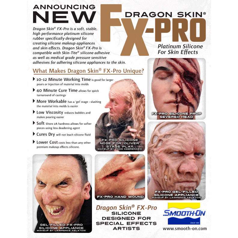 Smooth-On Dragon Skin FX Pro - Special Effects Silicone Casting Rubber -  Stage and Screen FX