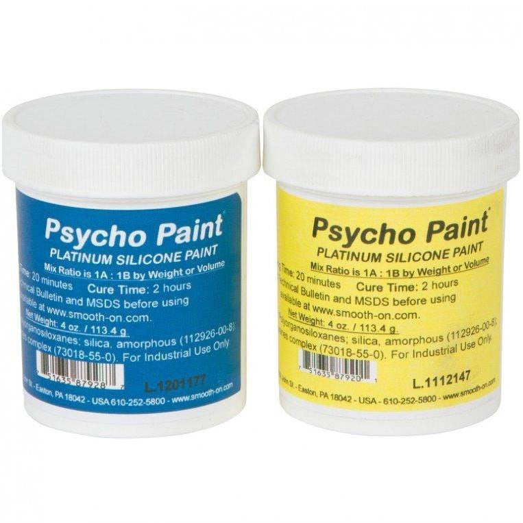 Silicone - Smooth-On Psycho Paint Platinum Silicone Paint Base - 8 Oz. Kit