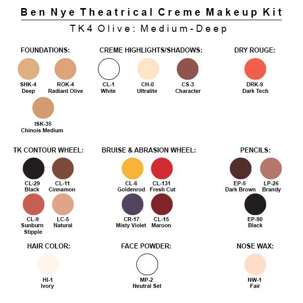 Theatrical Creme Makeup Kit TK (Large) - Ben Nye