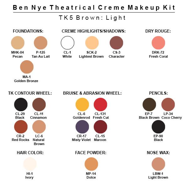 Theatrical Creme Makeup Kit TK (Large) - Ben Nye