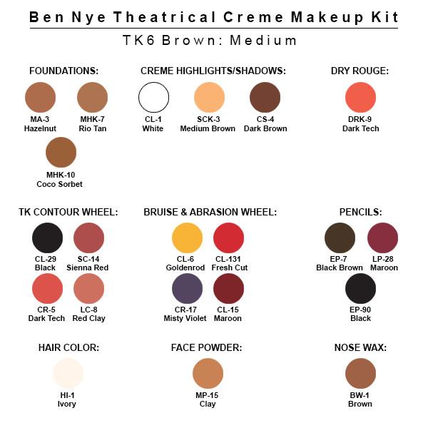 Theatrical Creme Makeup Kit TK (Large) - Ben Nye