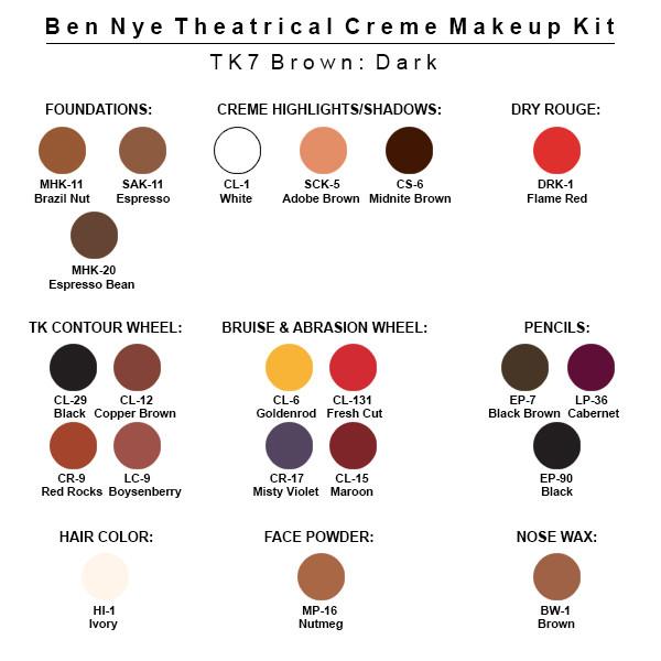 Theatrical Creme Makeup Kit TK (Large) - Ben Nye